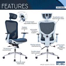 While it does have a high price point, the gesture checks a lot of boxes. Techni Mobili High Back Executive Mesh Office Chair With Arms Headrest And Lumbar Support