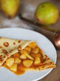 Crepes Sauce Aux Poires Au Caramel Au Beurre Sale My Parisian Kitchen Recipe French Crepes Fresh Fruit Desserts Fruit Dessert Recipes