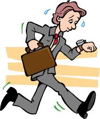 Businessman Running Late - Time Management & Stress Illustration ...