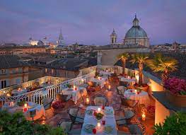The 7 European Rooftop Bars With Best Views Of Iconic Sites Rooftop Restaurant Rome Rooftop Bar Rome Rome Restaurants