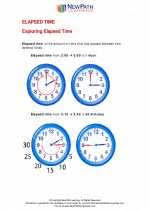 elapsed time mathematics worksheets and study guides sixth grade