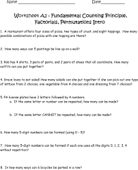 Apr 25, 2020 · how many combinations of 4 numbers? Worksheet A2 Fundamental Counting Principle Factorials Permutations Intro Pdf Free Download