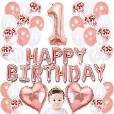 Animaux an fille idée de décoration. Decoration Anniversaire Fille Deco Ballon Confetti Or Rose Ballon Chiffre 1 Banniere Joyeux Anniversaire Anniversaire Fille 1 An Parti Decoration Ballon Anniversaire 1an Fille Happy Birthday Decorations Et Accessoires De Fetes Com