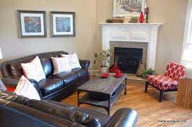 Pin On Corner Fireplace Living Room Arrangement