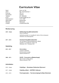 Cv Maken Zo Schrijf Je Een Professioneel Cv Voorbeeld 2022