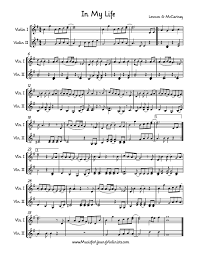 Violin Music A Beatles Song For 2 Violins Yes It Is As Fun As You Think It Would Be I Arranged This As A Reque Violin Sheet Music Violin Songs Violin Sheet