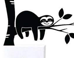 Free Free Svg Sloth Clipart Black And White