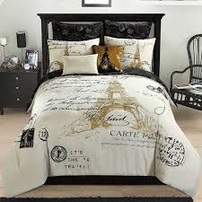 Black And Gold King Bed In A Bag Ultrasonic Cleaner Bath For Jewelry Glasses Manicure Dental Razor Brush In 2020 Paris Bedroom Paris Themed Bedroom Paris Bedding