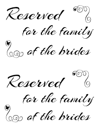 Free Printable Reserved Seating Signs For Your Wedding Ceremony Reserved Wedding Signs Reserved Seating Wedding Wedding Ceremony Seating