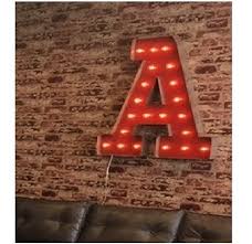 Try amazon prime 30 days for free! G Marquee Light Up Letter Sign Custom A Z Light Bulb Marquee Sign Rustic Industrial Lighting Metal