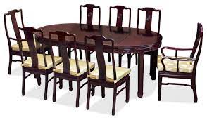 Dining table in rosewood by skovby furniture factory circa. 80 Rosewood Longevity Design Oval Dining Table With 8 Chairs Asian Dining Sets By China Furniture And Arts Houzz