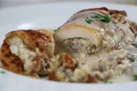 Gently secure pocket with a toothpick. Bacon Mushroom Stuffed Chicken Breasts The Gourmand Mom