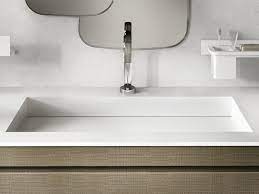 Lavabo Empotrado Rectangular De Corian Centauro By Edone By Agora Group Lavamanos Empotrados Lavabos Lavamanos