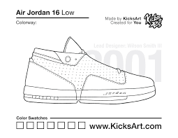 Today we talk about keyframes in the color page of davinci resolve 16 for beginners. Air Jordan 16 Sneaker Coloring Pages Created By Kicksart