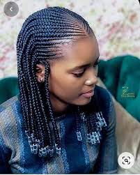 Braided Wigscornrow Braided Wigcornrow Braid Lace Wig Etsy In 2021 African Hair Braiding Styles Braided Hairstyles For Teens Braids Hairstyles Pictures