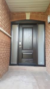 It is also a big help if you ever there are two main things you need to think about when looking for fiberglass front entry doors. Dark Brown Fiberglass Door With Frosted Glass Modern Doors