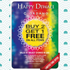 Giordano Wishes All Of You A Happy Diwali Put Your Lights On And Don T Miss Our Special Limited Offer Buy 2 Get 1 Free On A Happy Diwali How To Apply Sharjah