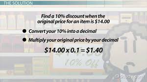 Calculating A 10 Percent Discount How To Steps