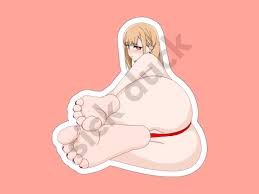 Anime Waifu Feet Fetish, Ecchi, Sexy, Lewd Kiss Cut Stickers 3.5 - Etsy  Denmark