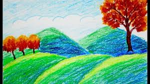 How To Draw Scenery Of Mountain Draw For Beginners Draw For Kids Nature Drawing Pictures Beautiful Scenery Drawing Watercolor Landscape Paintings River and mountain drawing for kids.