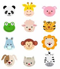 Animal Faces Set Vector Misc Free Vector For Free Download Animal Clipart Cartoon Animals Animal Faces