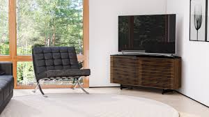 These cabinets can display your tv and offer storage with cabinets and drawers. Corridor 8175 Corner Tv Stand Media Console Bdi Furniture