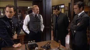 Murdoch Mysteries Rewatch S02e12 Werewolves Johnny and ponyboy leave town because johnny has killed this girl's boyfriend who was trying to drown ponyboy in the fountain. murdoch mysteries rewatch s02e12