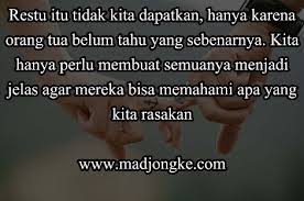 Jika hubunganmu tidak direstui oleh keluargamu, cobalah cari tau alasan mengapa keluarga melakukan penolakan tersebut. 20 Kata Kata Motivasi Sedih Cinta Tak Direstui Orang Tua Madjongke
