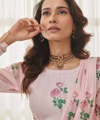 Buy Sweet pink ready saree set Online for Women by PASHA INDIA