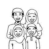 Image Result For Muslim Family Clip Art Black And White Pendidikan
