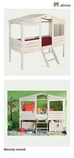 Lit Cabane 1 Place En Pin Massif 90x200 Cm Blanc Woody Wood 90x200 Cm Lit Cabane Lit Cabane Cabane Mobilier De Salon