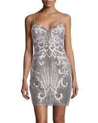 Basix Black Label Beaded Cocktail Dress Silver Beaded Cocktail Dress Cocktail Dress Beaded Mesh Dress