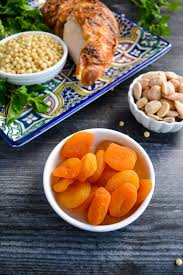 Add the red onion, apricots and almonds and saute gently over low heat until translucent and slightly fragrant. Moroccan Couscous Salad Wanderings In My Kitchen
