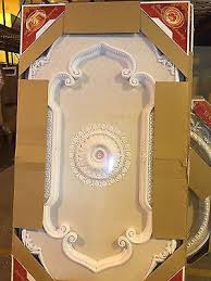 Large 94 White Rectangular Ceiling Medallion Classic Cottage Architecture New Ceiling Medallions Ceiling Rectangular