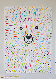 Ours Colore Art Visuel Et Graphisme Activite Manuelle Dessin Activite Manuelle Peinture Projets Artistiques De La Maternelle