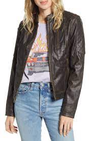 Levi S Faux Leather Racer Jacket Nordstrom Womens Fashion Jackets Leather Jacket Jackets