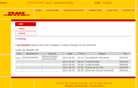 For shipments sent from the u.s. Dhl Tracking Tracking Number