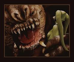 Oola And The Rancor Star Wars Pictures Leia Star Wars Star Wars Drawings