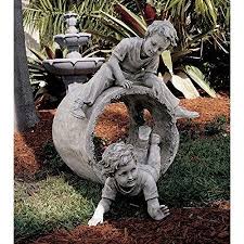 Hide And Seek Kids Statue Design Sculptures Sculpture Garden Sculpture Garden Statues Outdoor Garden Statues Gardening For Kids