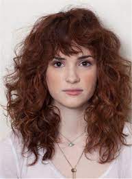 How to look after it. Trendy Layered Long Curly Hair Capless Synthetic Hair With Bangs Wigs 14 Inches Medium Curly Hair Styles Hairstyles With Bangs Curly Hair Styles Naturally