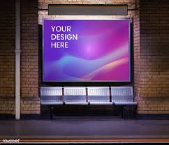 Download Premium Psd Of Billboard Mockup In A Subway 894827 Billboard Mockup Design Mockup Free Billboard