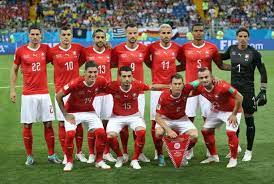 Switzerland S National Football Team Fabian Schaer Granit Xhaka Ricardo Rodriguez Haris Sef Switzerland National Football Team National Football Teams Football