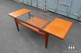 Table coffee teak two tier surf board shape danish style, retro, vintage, mid century. Mid Century Mobler Past Collections Midcentury Living Room San Francisco By Mid Century Mobler Houzz