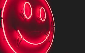 Tons of awesome neon wallpapers hd 1920x1080 to download for free. Wallpaper Smile Smiley Neon Glow Red Neon Background 3840x2400 Wallpaper Teahub Io