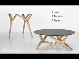 Boulon Blanc The Next Generation Of Transformable Tables Gigadgets Coffee Table To Dining Table Coffee Table Adjustable Coffee Table