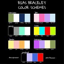 Check spelling or type a new query. Armybracelet On Twitter Okay Here It Is Guys Bias Bracelets Remember When We Asked You What Color Reminds You Of Your Bias We Took Your Suggestions And Made Color Schemes For Each Member