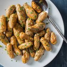 Roasted Fingerling Potatoes With Parsley Lemon And Garlic Cook S Illustrated Recipe Roasted Fingerling Potatoes Fingerling Potatoes Cooks Illustrated