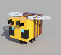 Learn how to make a pixel art minecraft bee in.well in minecraft. Minecraft Bee 3d Models To Print Yeggi