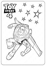 Toy story coloring pages woody and buzz. Free Printable Toy Story 4 Buzz Pdf Coloring Pages