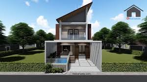 Asal kamu sanggup mempunyai ide, inspirasi dan konsep. Desain Rumah Modern Ukuran 7 X 12 M Dengan 3 Kamar Tidur Dan Desain Interior Terbaru Yang Keren Helloshabby Com Interior And Exterior Solutions